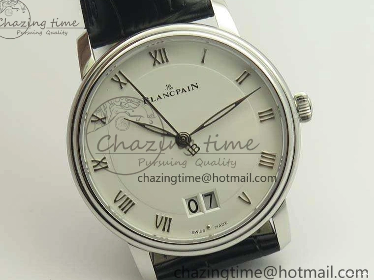 0324 SportInspired Villeret 6669 SS HG 1:1 Best Edition White Dial On Leather Strap V 8099
